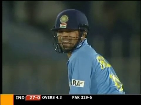 Sachin tendulkar 39 s best inning in ODIs India Vs Pakistan First ODI Hundred by Indian in Pakistan