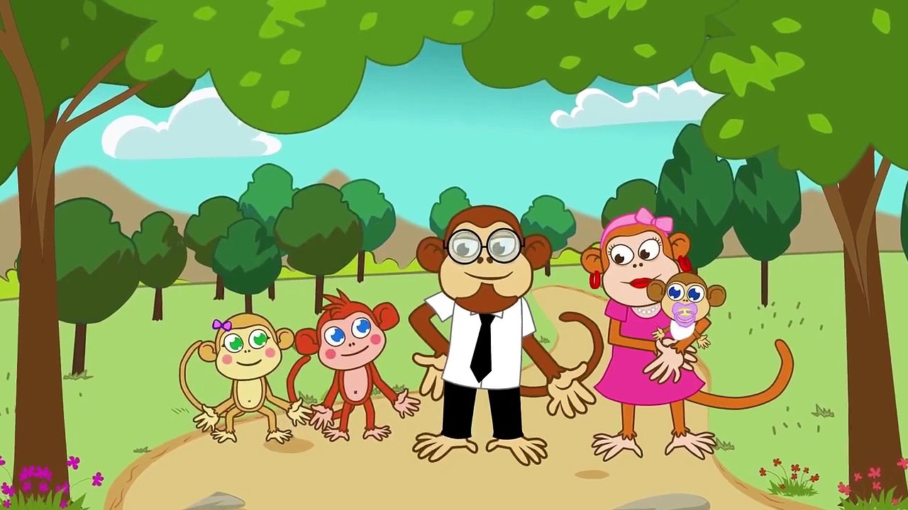 Finger Family Maymun Ailesi Sevimli Dostlar İngilizce Çizgi Film Çocuk Şarkıları Videoları