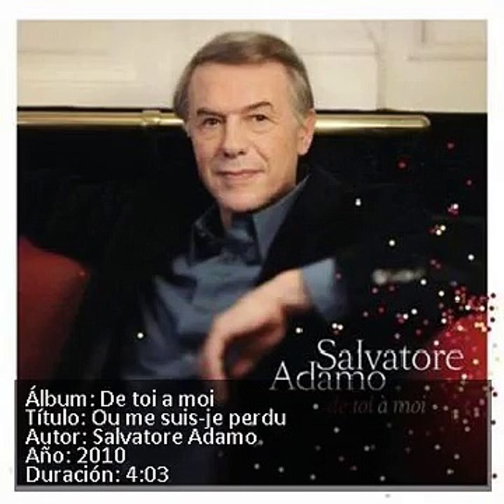 11 OU ME SUIS JE PERDU   SALVATORE ADAMO