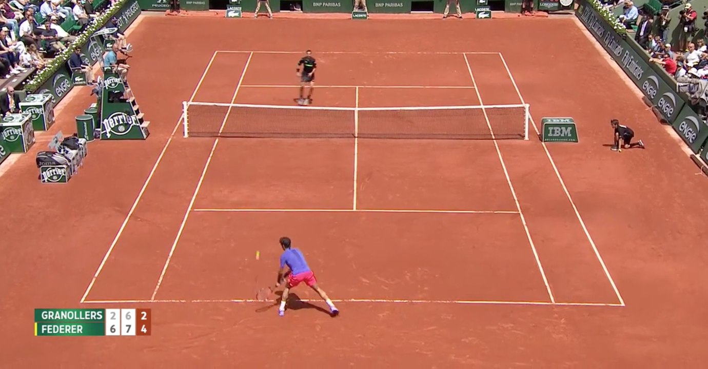 Revers à 2 mains de Roger Federer