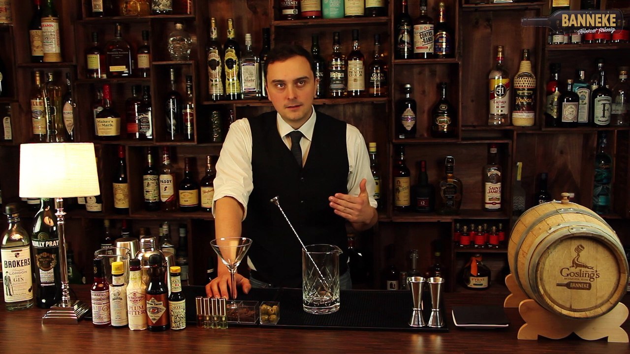 Dry Martini Coktail - Gin Cocktail selber mixen - Schüttelschule by Banneke