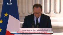 Discours de François Hollande au Panthéon