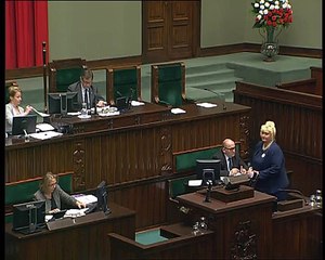 Poseł Elżbieta Nawrocka - Wystąpienie z dnia 27 maja 2015 roku.