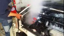 Buharlı oto motor yıkama