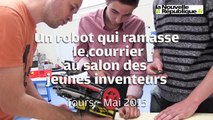 VIDEO. Tours : un robot ramasseur de courrier pour le salon des jeunes inventeurs