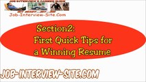 Resume Tips: Quick Resume Writing Tips and Advice