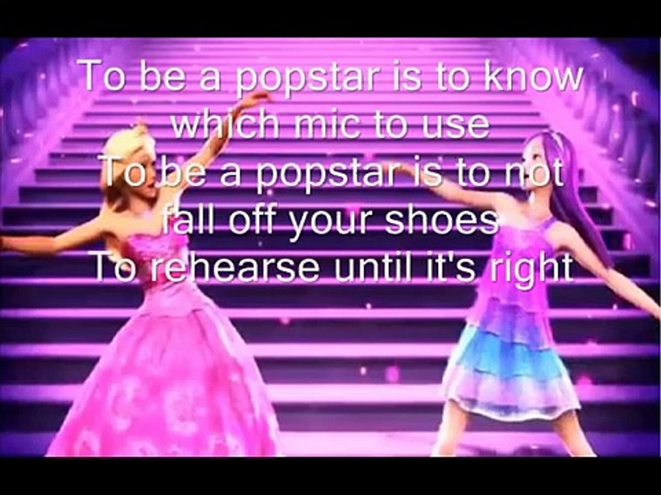 barbie-to be a princess /to be a pop-star lyrics
