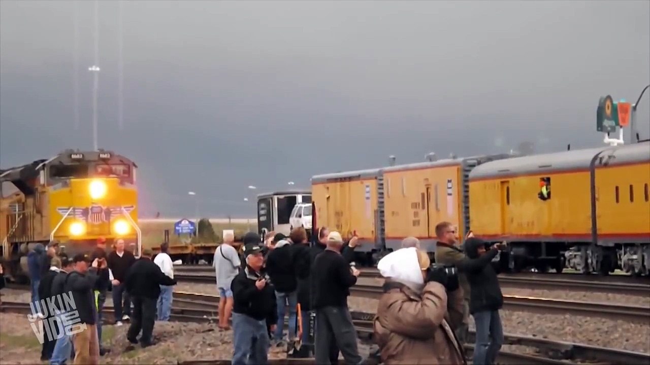 Train Narrowly Hits Spectator Idiot Abroad