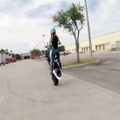 Jessica working on some wheelie combos
