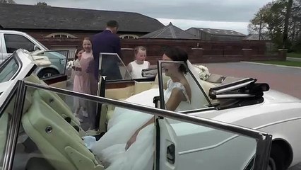 Lea Cars Rolls Royce wedding car at The Villa Wrea Green