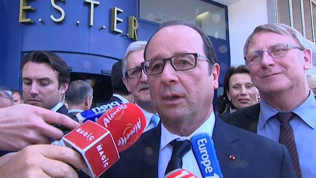 Interview lors du déplacement à Limoges sur le site de Ester Technopole