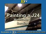 Painting a J 24 Howto: Sanding