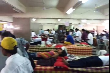 Walkthrough of the Event Venue - Blood Donation Camp 2014 Organized by SAUF