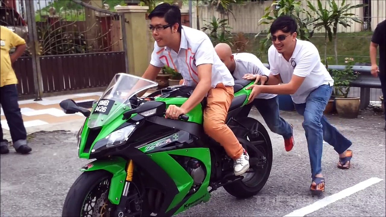 Push starting Kawasaki Ninja ZX10R