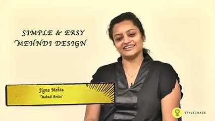 A Simple & Easy Mehndi Design That You Can Do At Home