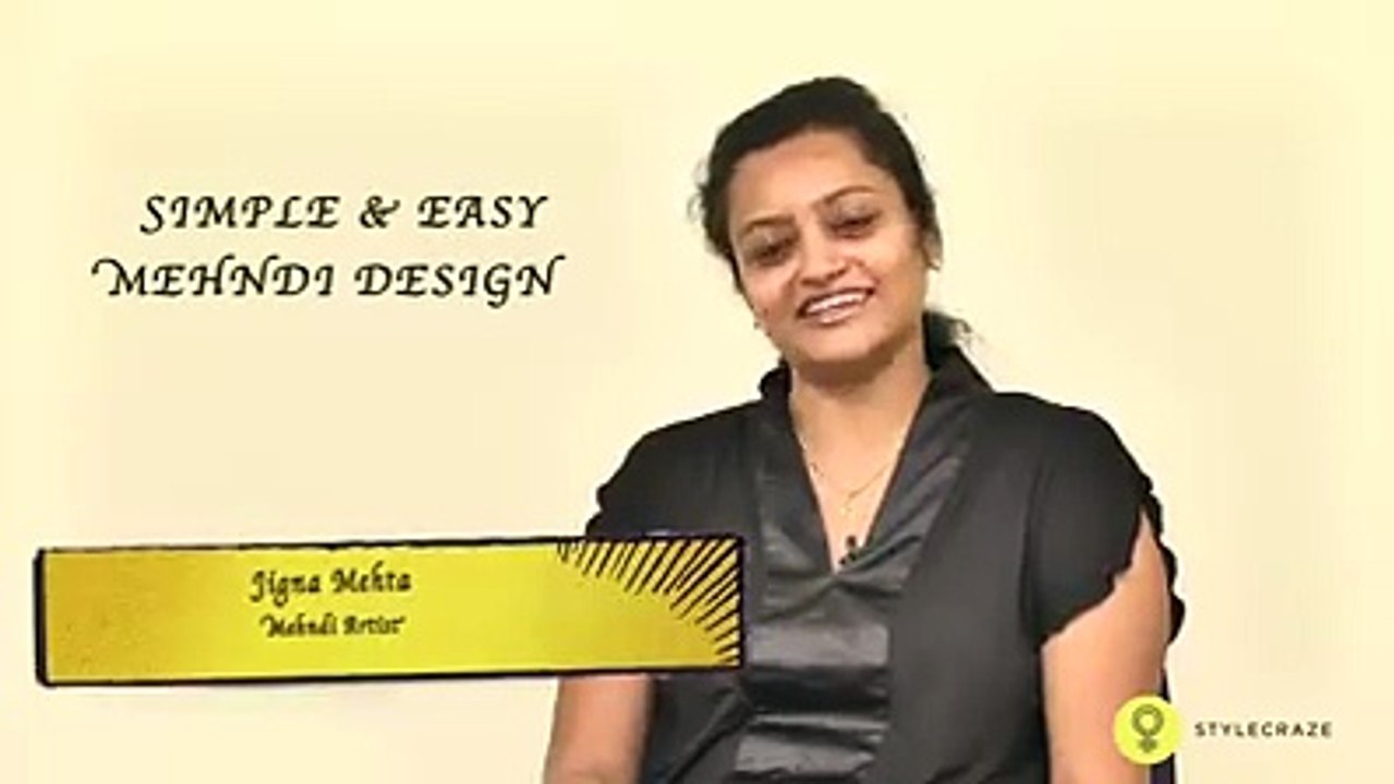 A Simple & Easy Mehndi Design That You Can Do At Home