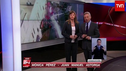 Momento de la caída de Rodrigo Avilés