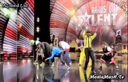 احمد حلمي يرقص هيب هوب مع فريق Backstage Group # Arab's Got Talent