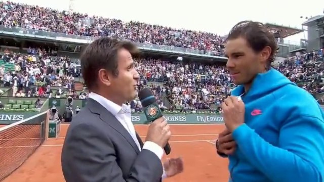 Rafael Nadal On-court interview / R2 2015 RG