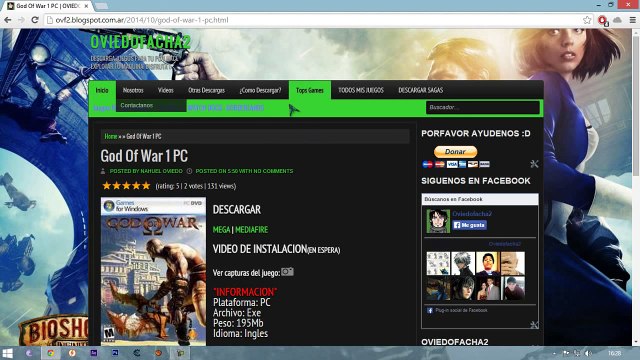 Descargar e Instalar God Of War 1 Para PC