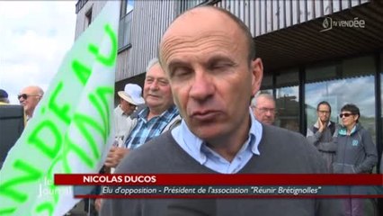 Plan d'eau de la Normandelière: Manifestation à Brétignolles