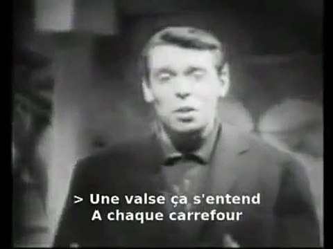 Jacques Brel:Une valse a mille temps (with French lyrics for karaoke)