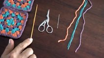 Cómo tejer un cuadrado en varios colores en crochet (Crochet granny square)