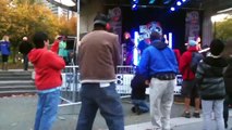 Hilarious dancer shakes his rear at The Outer Vibe Concert