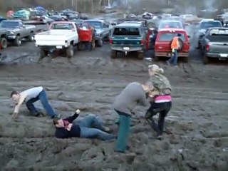 mud wrestling at truck night at yankee lake