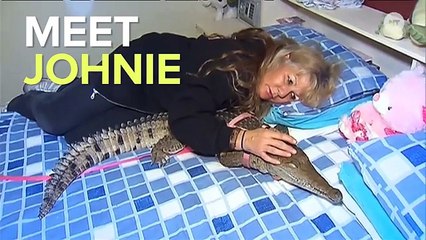 This Woman Shares Her Bed With Her Pet Crocodile
