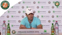 Conférence de presse Rafael Nadal Roland-Garros 2015 / 2e tour