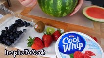 Homemade WATERMELON CAKE Recipe (NO BAKE, NO WHISK! How to make, DIY) - Inspire To Cook
