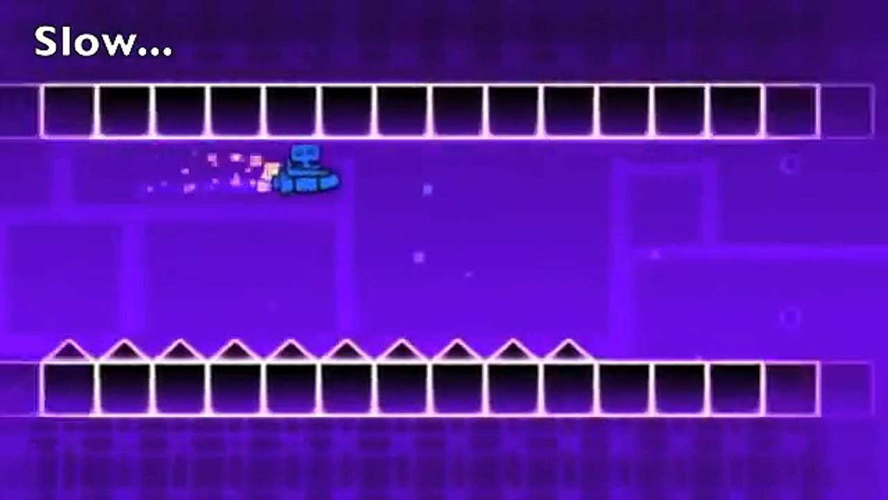 Slow... FAST! !esreveR - Back On Track - Geometry Dash
