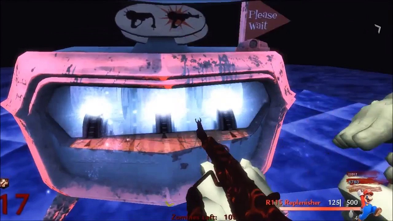 COD WAW Custom Zombie Map: Super Mario 64 (Funny Voices, Luigi  Death Stare Song, And Funny Glitch)