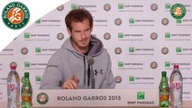 Press conference Andy Murray 2015 French Open / R64