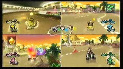 Mario Kart Wii Multi-Player Game Play - Large
