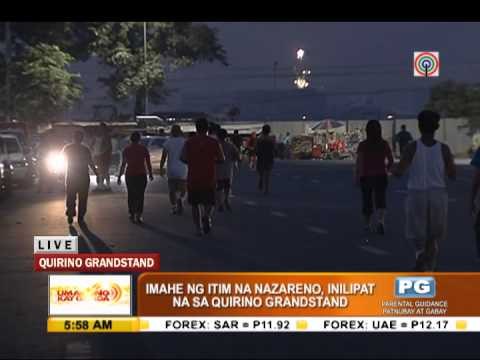 Black Nazarene image brought to Quirino Grandstand