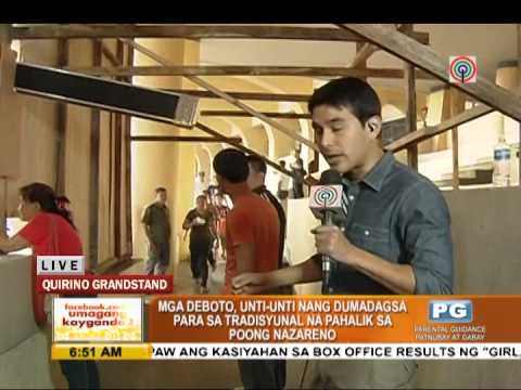 Nazarene devotees start arriving at Quirino Grandstand
