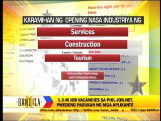 Download Video: More than 1 million jobs available, DOLE says