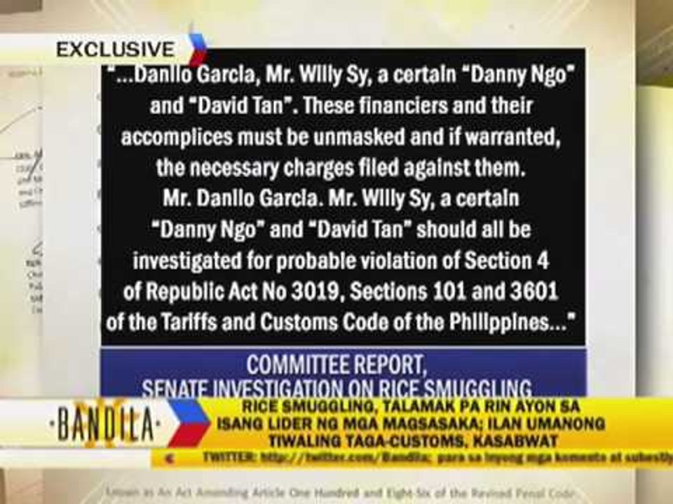 Traders, Customs officials tagged in rice smuggling