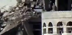 شاهد الدمار الهائل لمركز تجمع الحوثيين في الضالع بعد استهدافه من قبل الحزم