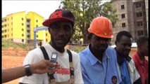 Ouvriers Camerounais employés dans le site Chinois d'Olembe à Yaoundé
