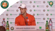 Conférence de presse Novak Djokovic Roland-Garros 2015 / 2e Tour