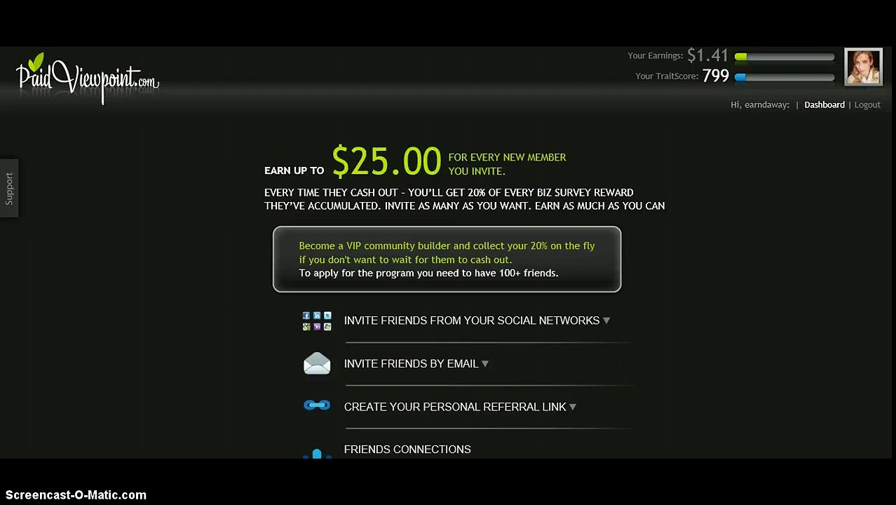 PaidViewpoint Pays You $25 Daily