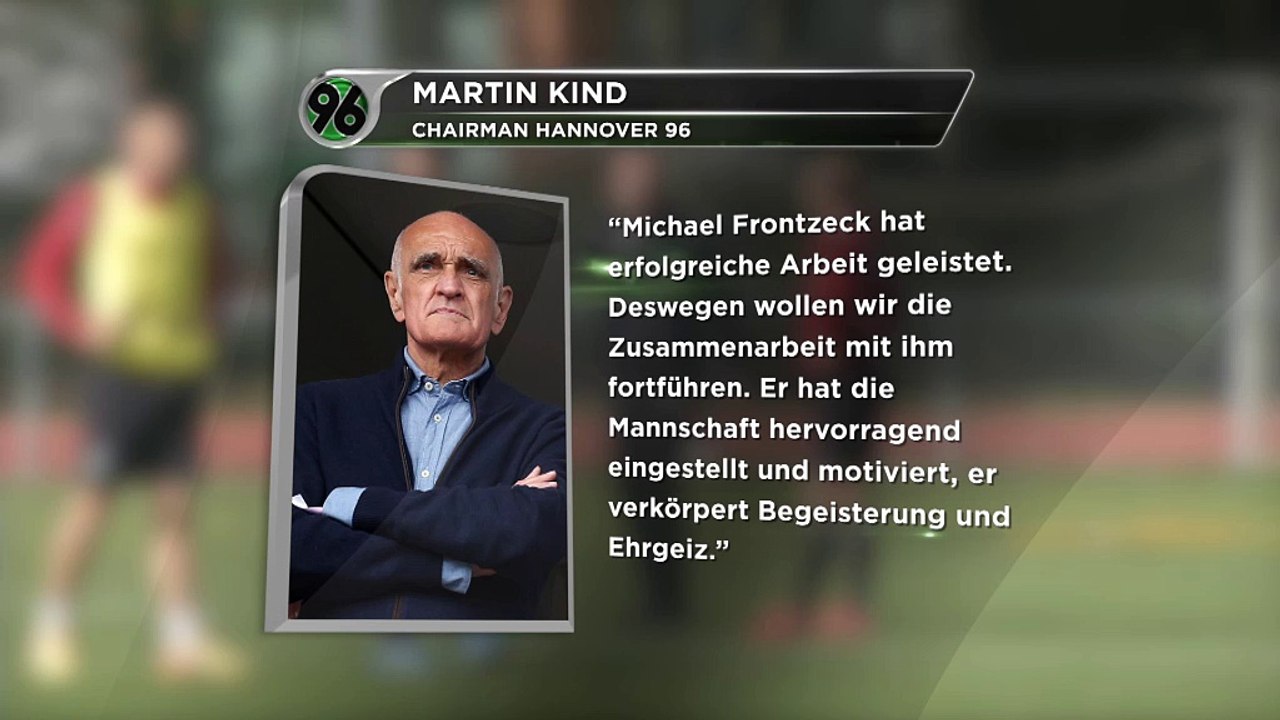 Frontzeck bleibt Hannover-96-Trainer