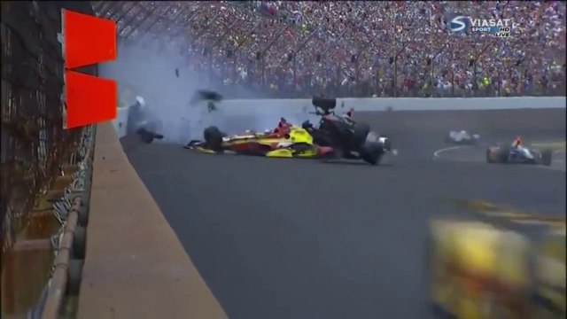 Indycar Indy 500 2015 Hawksworth Coletti Huge Crash