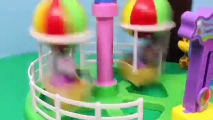 Peppa Pig Amusement Park and George Pig Dinosaur Ride Nickelodeon DisneyCarToys Julius Jr