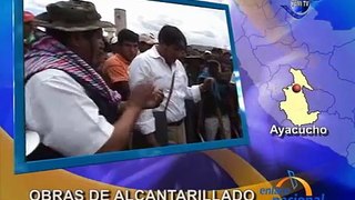 Presidente regional de Ayacucho inicia obras de alcantarillado