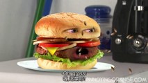 柳丁擱來亂 漢堡怪獸 (中英文字幕)(Annoying Orange - Monster Burger!)