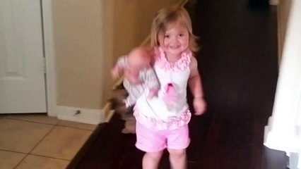 Lucy dancing with her baby